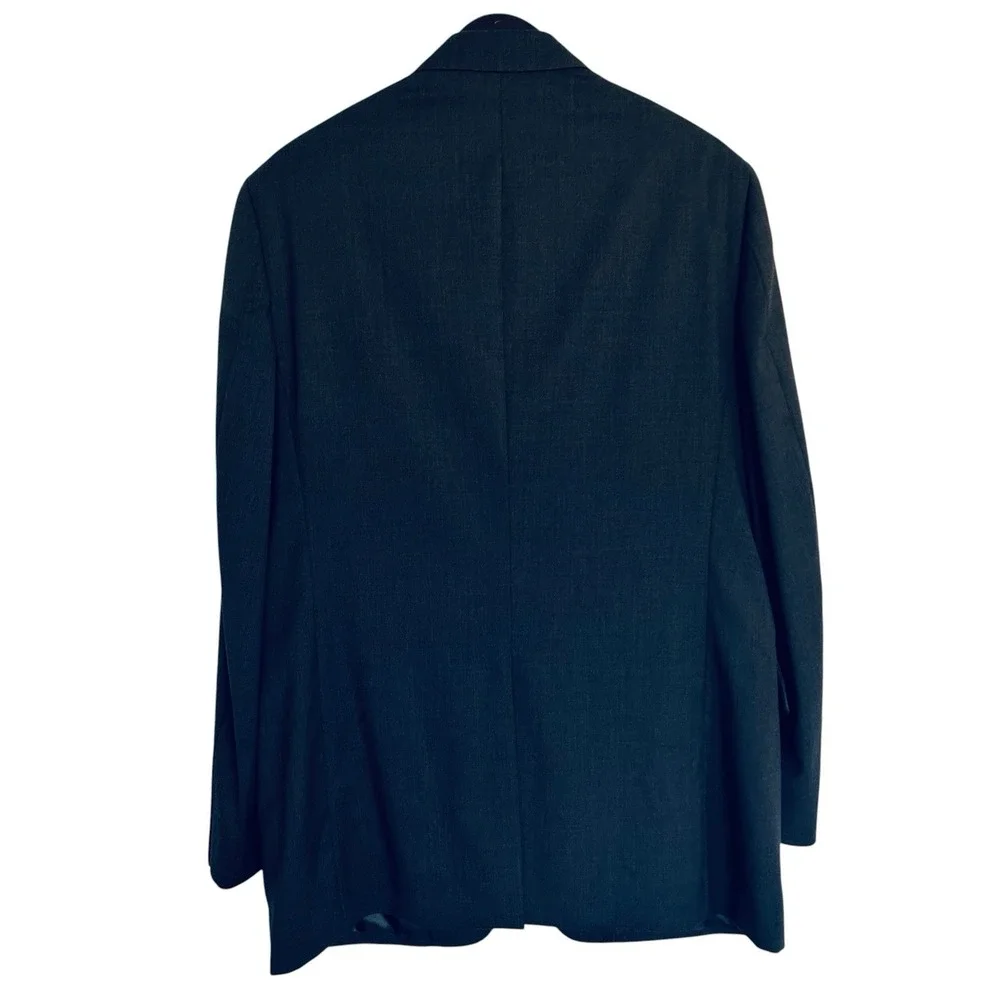 Brooks Brothers 1818 Madison Charcoal Blazer 42L Italy Trabaldo Togna Wool